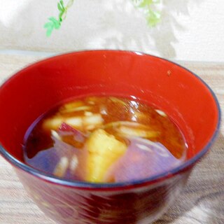 サツマイモ八丁味噌汁